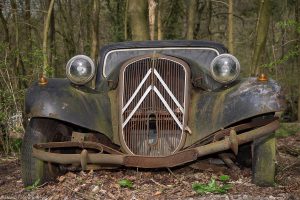 Citroën Traction Avant, hat leider die besten Tage hinter sich...